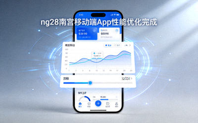 ng28南宫移动端App性能优化完成 - 手机屏幕上显示流畅的数据应用